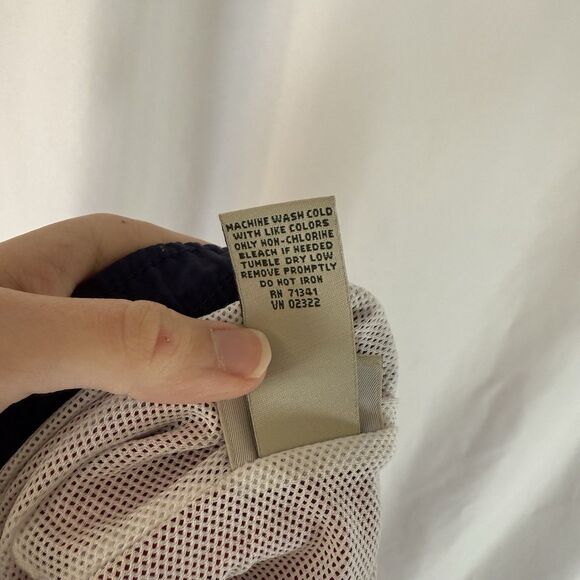 LL Bean Swim Trunks Men 42 Red Pull On Drawstring Cargo Pockets Mesh Lined 6" In - Picture 7 of 8